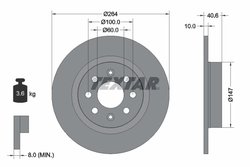 Disc frana Textar 92145903