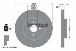 Disc frana Textar 92146400