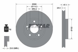 DISC FRANA TEXTAR 92146603 - Compatibil cu HONDA