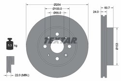 DISC FRANA TEXTAR 92147000 - Compatibil cu KIA