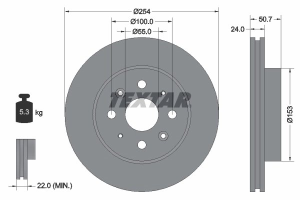 Disc frana Textar 92147000
