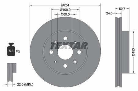 Disc frana Textar 92147000