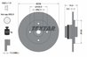 DISC FRANA TEXTAR 92154003 - Compatibil cu RENAULT