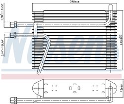 Evaporator aer conditionat Nissens 92155