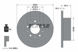 Disc frana Textar 92157600