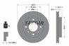 DISC FRANA TEXTAR 92158900 - Compatibil cu ROVER, TATA