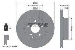 DISC FRANA TEXTAR 92159603 - Compatibil cu MERCEDES-BENZ