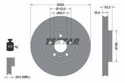 Disc frana Textar 92160005