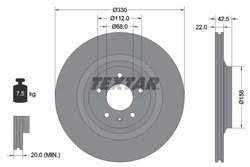DISC FRANA TEXTAR 92160403 - Compatibil cu AUDI