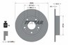 DISC FRANA TEXTAR 92164303 - Compatibil cu ACURA, GREAT WALL, HONDA, HONDA (DONGFENG)