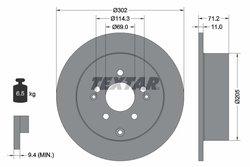 Disc frana Textar 92166103