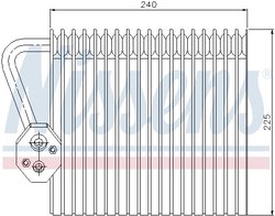 EVAPORATOR AER CONDITIONAT NISSENS 92167 - Compatibil cu RENAULT
