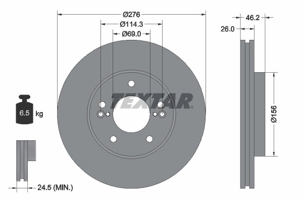 Disc frana Textar 92173203