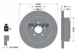 Disc frana Textar 92173603
