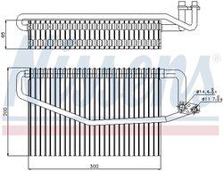 Evaporator aer conditionat Nissens 92173