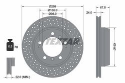 DISC FRANA TEXTAR 92176705 - Compatibil cu PORSCHE