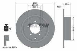 DISC FRANA TEXTAR 92177303 - Compatibil cu BAIC, BAIC WEIWANG, CHRYSLER, CHRYSLER (BBDC), CITROEN, DODGE, JEEP, LANCIA, MITSUBIS