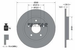 Disc frana Textar 92181005