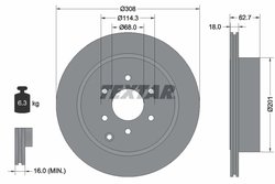 DISC FRANA TEXTAR 92181603 - Compatibil cu NISSAN