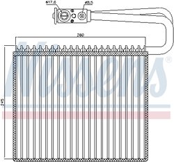 Evaporator aer conditionat Nissens 92191