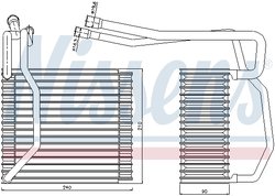 Evaporator aer conditionat Nissens 92194