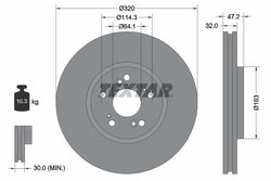 DISC FRANA TEXTAR 92194900 - Compatibil cu HONDA