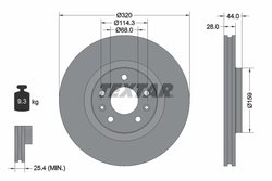 DISC FRANA TEXTAR 92195403 - Compatibil cu RENAULT, SAMSUNG