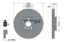 DISC FRANA TEXTAR 92196305 - Compatibil cu VOLVO, VOLVO ASIA