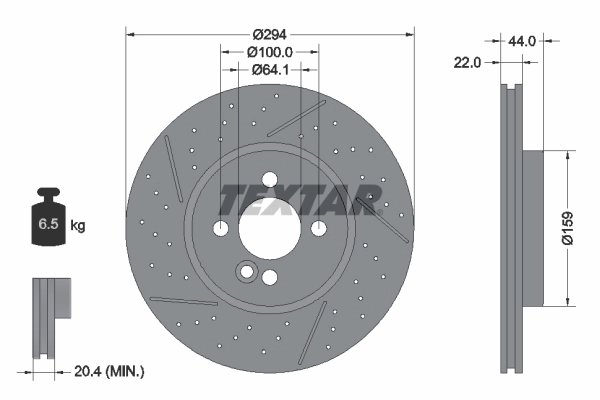 Disc frana Textar 92196703