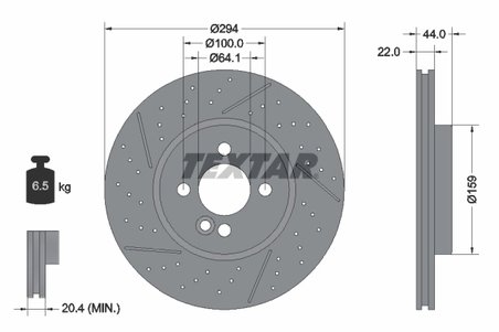 Disc frana Textar 92196703
