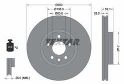 DISC FRANA TEXTAR 92196903 - Piesa auto compatibila cu mai multe marci