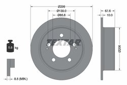 Disc frana Textar 92198703