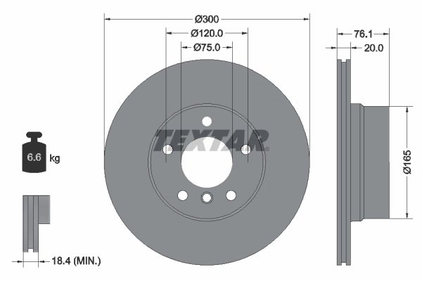 DISC FRANA TEXTAR 92199503 - Compatibil cu BMW