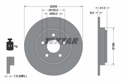 DISC FRANA TEXTAR 92199800 - Compatibil cu TOYOTA
