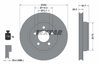 DISC FRANA TEXTAR 92203303 - Compatibil cu DODGE, JEEP