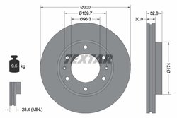 DISC FRANA TEXTAR 92203800 - Compatibil cu DODGE, HYUNDAI