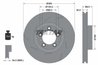 DISC FRANA TEXTAR 92213905 - Compatibil cu PORSCHE