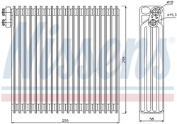 Evaporator aer conditionat Nissens 92213