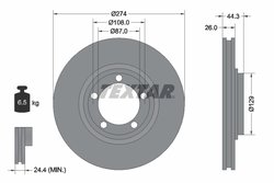 Disc frana Textar 92221800