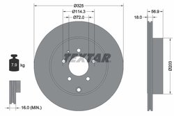 DISC FRANA TEXTAR 92223603 - Compatibil cu MAZDA