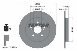 Disc frana Textar 92224003