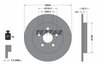 DISC FRANA TEXTAR 92224003 - Compatibil cu DAIHATSU, SUBARU, TOYOTA
