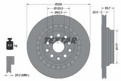 DISC FRANA TEXTAR 92224503 - Compatibil cu LEXUS, TOYOTA