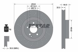 Disc frana Textar 92224605