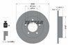 DISC FRANA TEXTAR 92226103 - Compatibil cu HYUNDAI, KIA