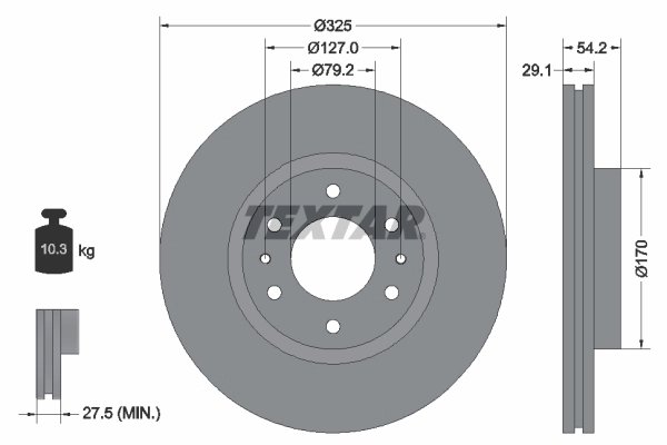 Disc frana Textar 92226200