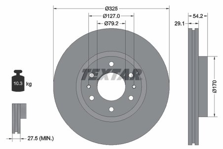 Disc frana Textar 92226200