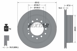 DISC FRANA TEXTAR 92231003 - Compatibil cu CHANGAN, LEXUS, TOYOTA, TOYOTA (FAW)