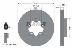 DISC FRANA TEXTAR 92231500 - Compatibil cu FORD, FORD (JMC), FORD AUSTRALIA
