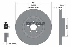 Disc frana Textar 92236503
